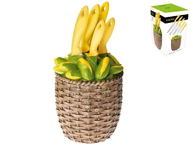 Ceppo 5 Coltelli Corn Chio