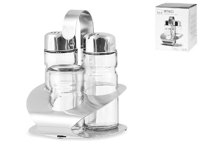 Sale Pepe Stec Vvetro inox con stand H&H