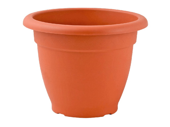Vaso Euro 3 Plast modello Linteo colore cotto diametro Cm 20