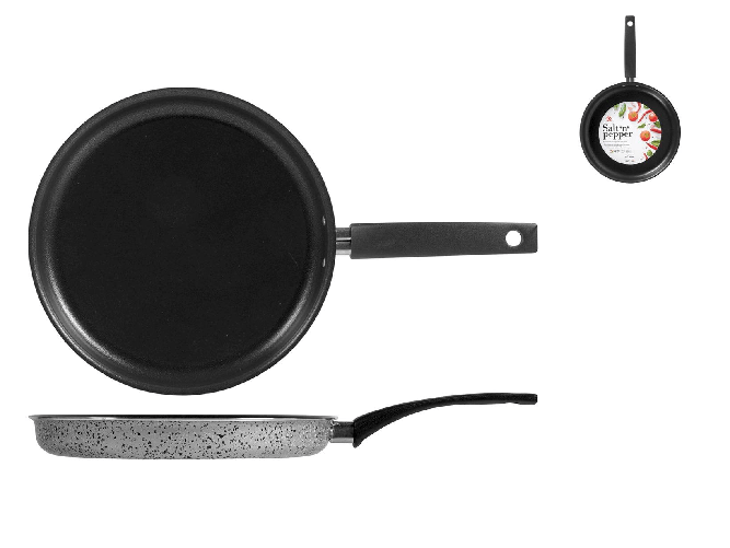 Crepiera Home salt N'pepper bassa antiaderente da cm 25