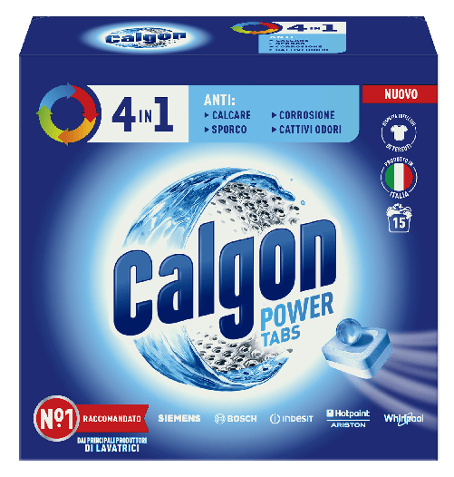 Calgon Anticalcare Tabs Lavatrice 15 Pezzi 4 In 1 Made In Italy