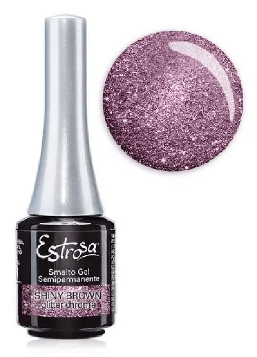 Estrosa Smalto Semiper.Colore 7 Ml. 7894 Chrome Shiny Brown Made In Italy