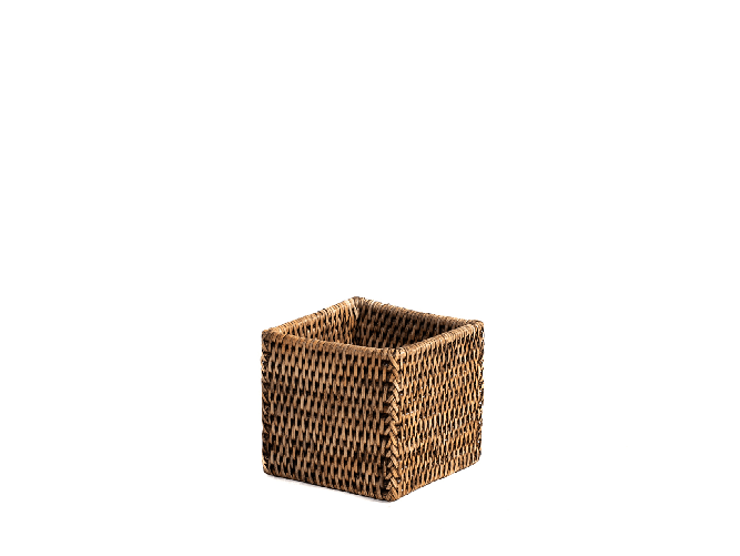 Contenitore H&H Cm11Xh10,5 Quadrato Rattan