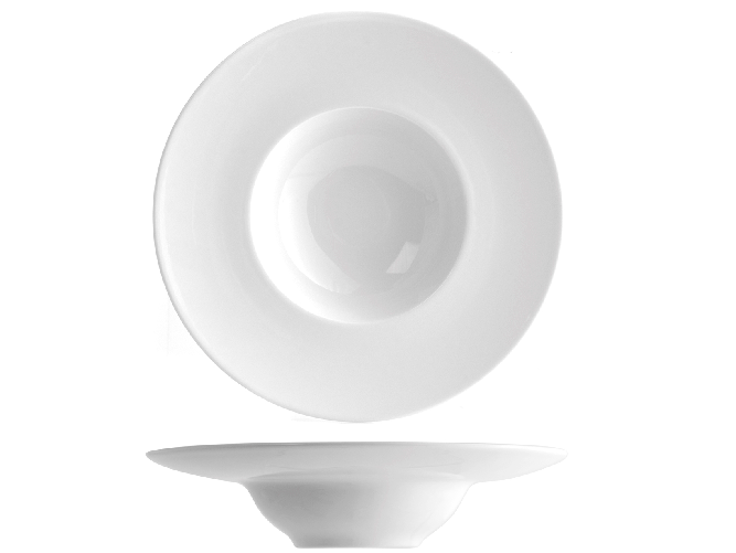 Piatto Porcellana K Bowl Napoli Bianco Cm27