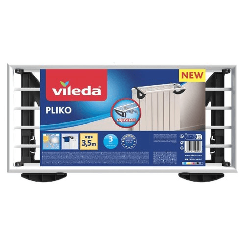 Vileda Pliko Stendibiancheria per Termosifone Bianco e Azzurro