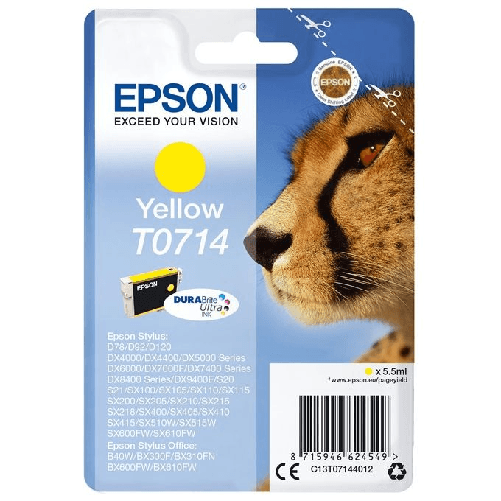 EPSON CARTUCCIA INCHIOSTRO GIALLO A PIGMENTI DURABRITE ULTRA STYLUS D78 BLISTER RS Epson Cartuccia Giallo