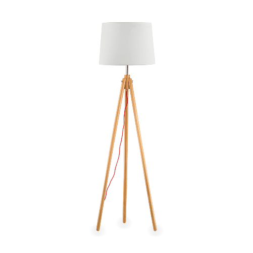 Ideal Lux Piantana Industrial-Minimal York Legno Marrone 1 Luce E27 Ideal Lux York PT1 illuminazione da pavimento E27 70 W