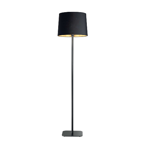 Ideal Lux Piantana Industrial-Minimal Nordik Metallo Nero 1 Luce E27 Ideal Lux Nordik pt1 illuminazione da pavimento E27 60 W