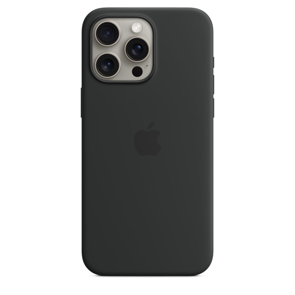 Apple MT1M3ZM/A custodia per cellulare 17 cm [6.7] Cover Nero (IPHONE 15 PRO MAX SI CASE BLACK) Apple Custodia MagSafe in silicone per iPhone 15 Pro M