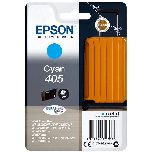Epson Singlepack Cyan 405 DURABrite Ultra Ink