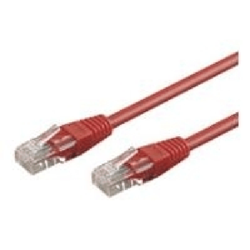 Wentronic Cavo patch Wentronic Goobay CAT 6 U/UTP rosso 5 m - Miscela di rame CCA (68421)