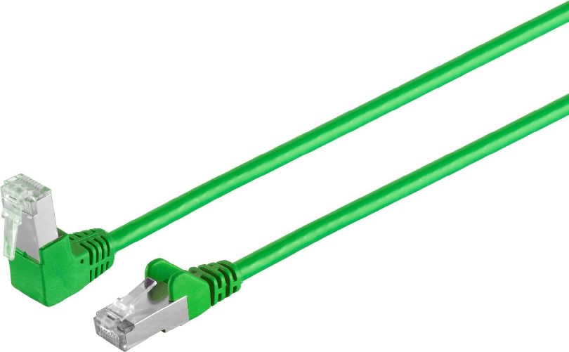 ShiverPeaks Cavo patch per cavo di rete con connettivit massima S/CONN cat 6 S/FTP PIMF angolo dritto verde