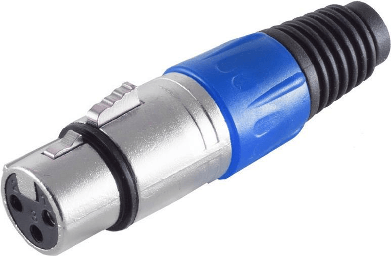 Massima connettività S/CONN Attacco XLR blu (55022-B)