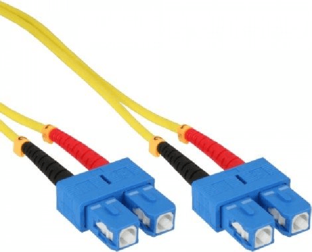 InLine - Cavo patch - SC single mode (M) a SC single mode (M) - 50 cm - fibra ottica - 9/125 micron