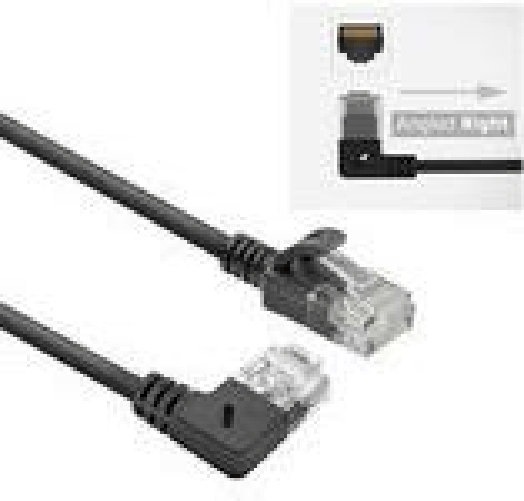ACT DC2900 cavo di rete Nero 05 m Cat6a U/UTP (UTP)