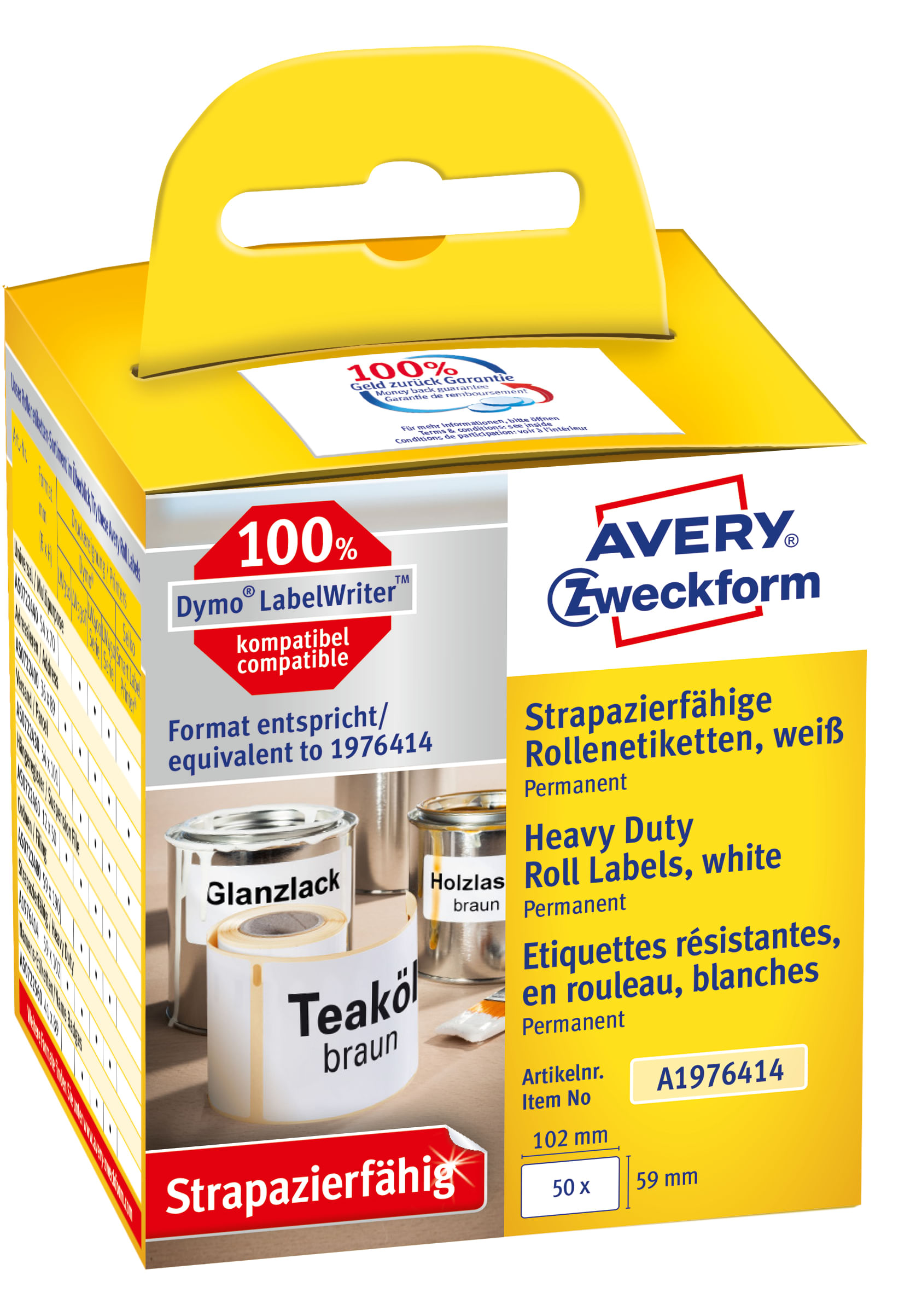 Avery A1976414 Etichetta autoadesiva rettangolare arrotondata Bianco permanente 50 pezzo(i) (A1976414) Avery A1976414 etichetta autoadesiva Rettangolo
