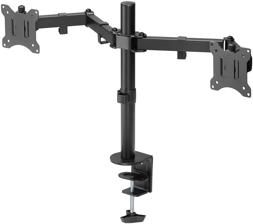 Goobay 58529 supporto da tavolo per Tv a schermo piatto 813 cm 32 Nero (Goobay Monitor Mount Dual Goobay 58529 supporto da tavolo per Tv a schermo pia