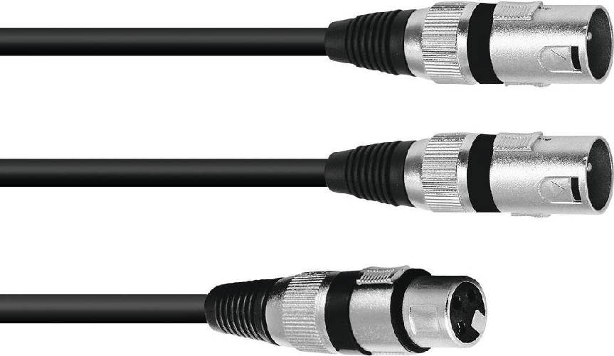 Omnitronic 30225206 Audio-Kabel 3 m XLR (3-pin) 2 x XLR (3-pin) Schwarz (30225206)