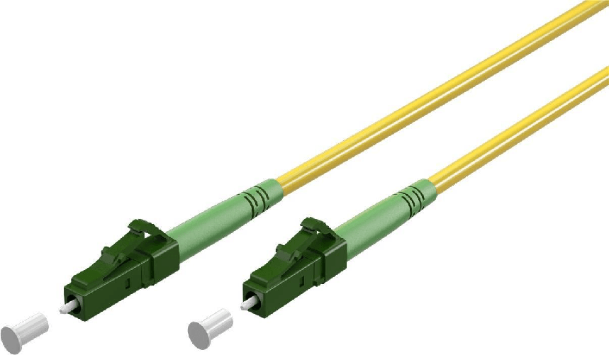Wentronic Cavo in fibra ottica Goobay 59635 25 m LC/APC FTTH OS2 giallo (59635)