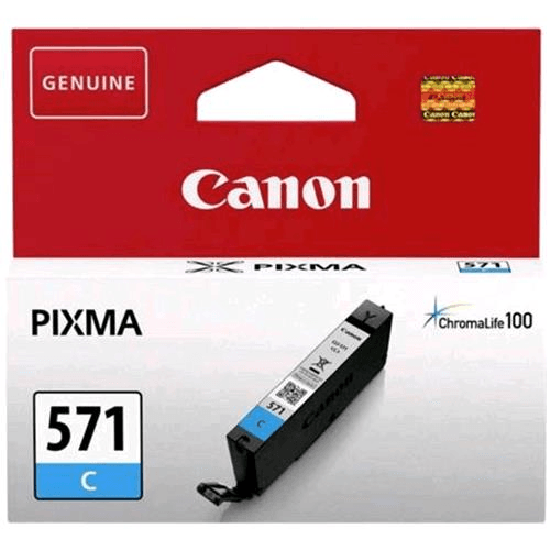 CANON Canon - Serbatoio inchiostro - Ciano - 0386C001 - 345 pag Canon Cartuccia d'inchiostro ciano CLI-571C