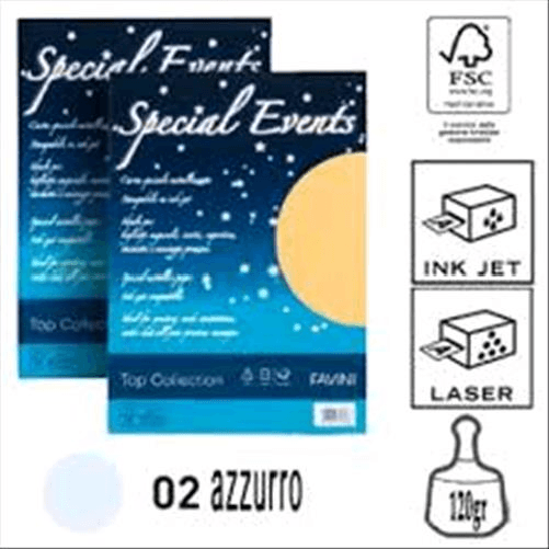 Favini Special Events carta inkjet A4 (210x297 mm) 20 fogli Blu