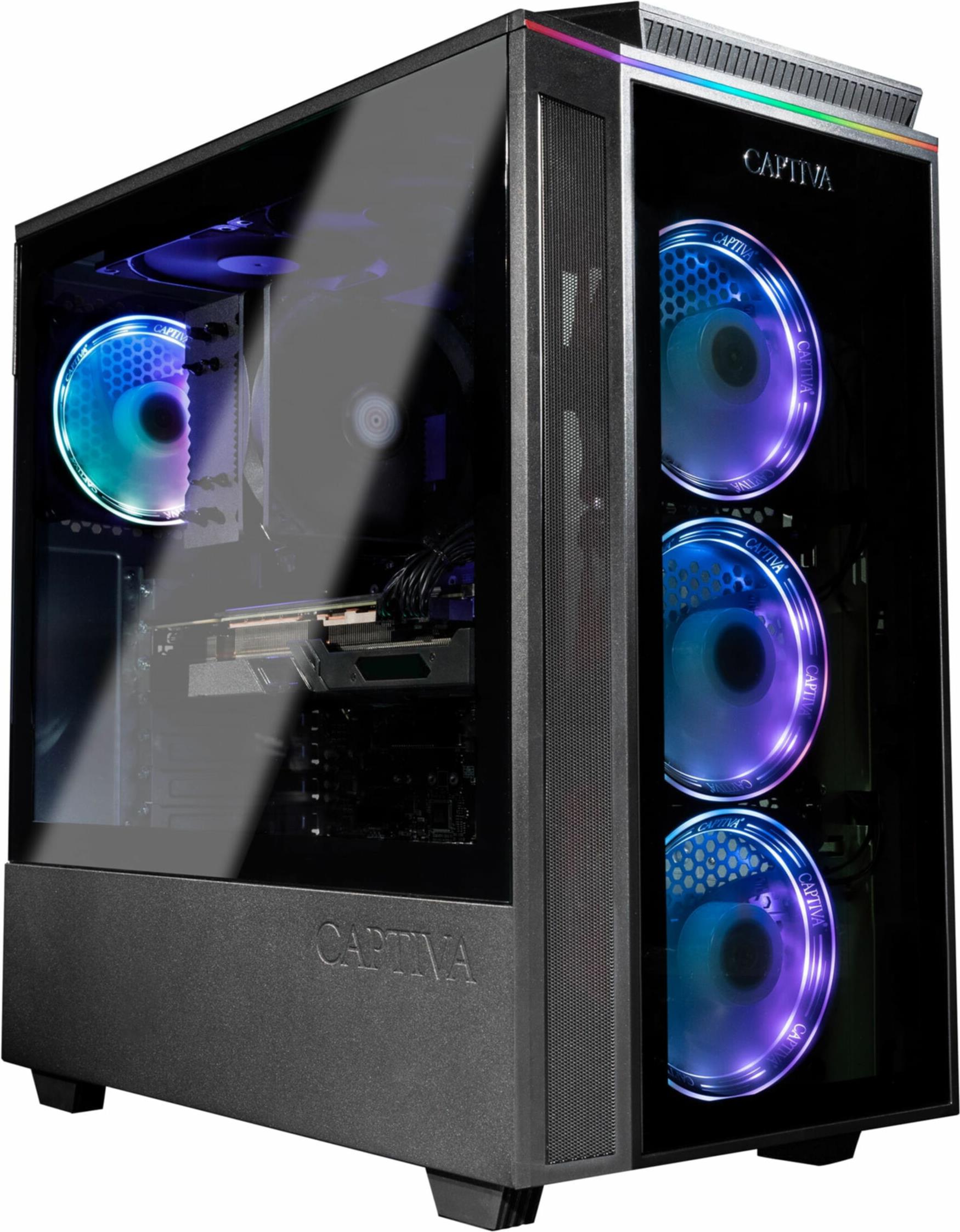 CAPTIVA Highend Gaming I81-050 Intel Core i7 i7-12700KF 32 GB DDR4-SDRAM 1 TB SSD NVIDIA GeForce RTX 4070 Ti Super Windows 11 Home Desktop PC Nero