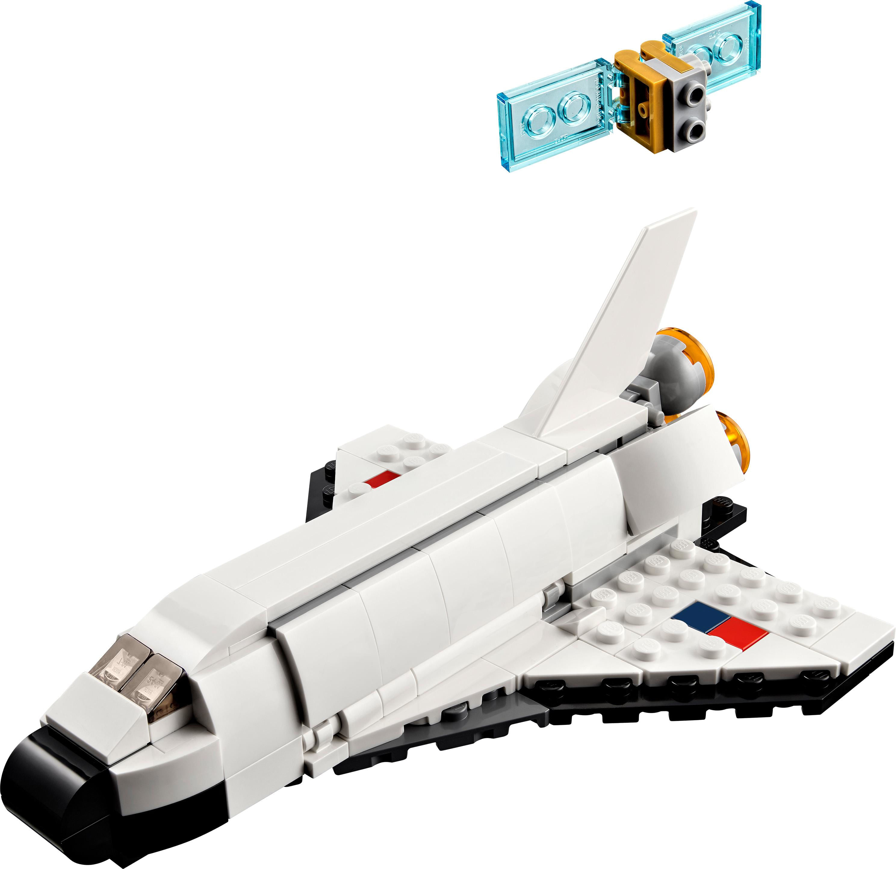 LEGO Creator 31134 Space Shuttle, Set 3 in1 con Astronauta e Astronave Giocattolo