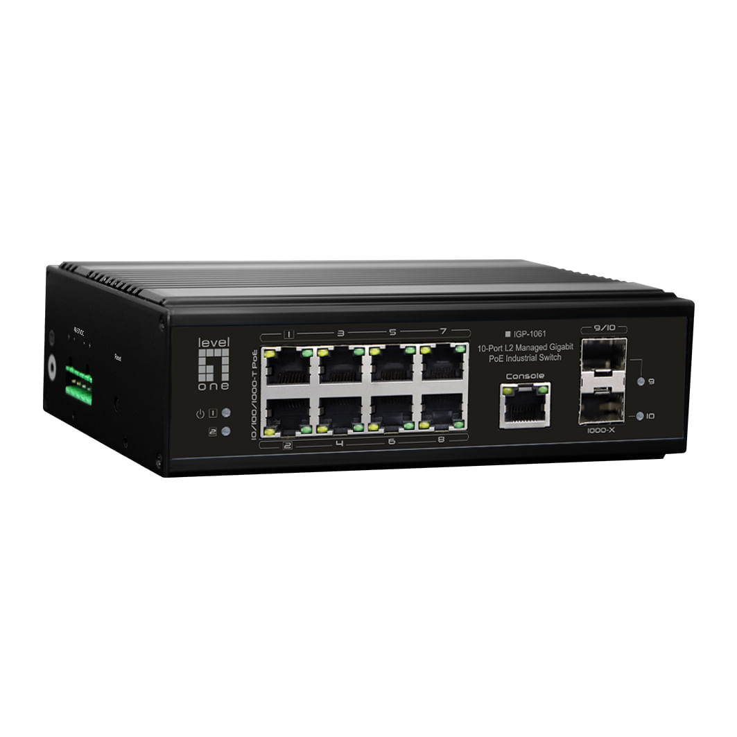Level One LevelOne IGP-1061 switch di rete Gestito L2 Gigabit Ethernet (10/100/1000) Supporto Power over Ethernet (PoE LevelOne IGP-1061 switch di ret