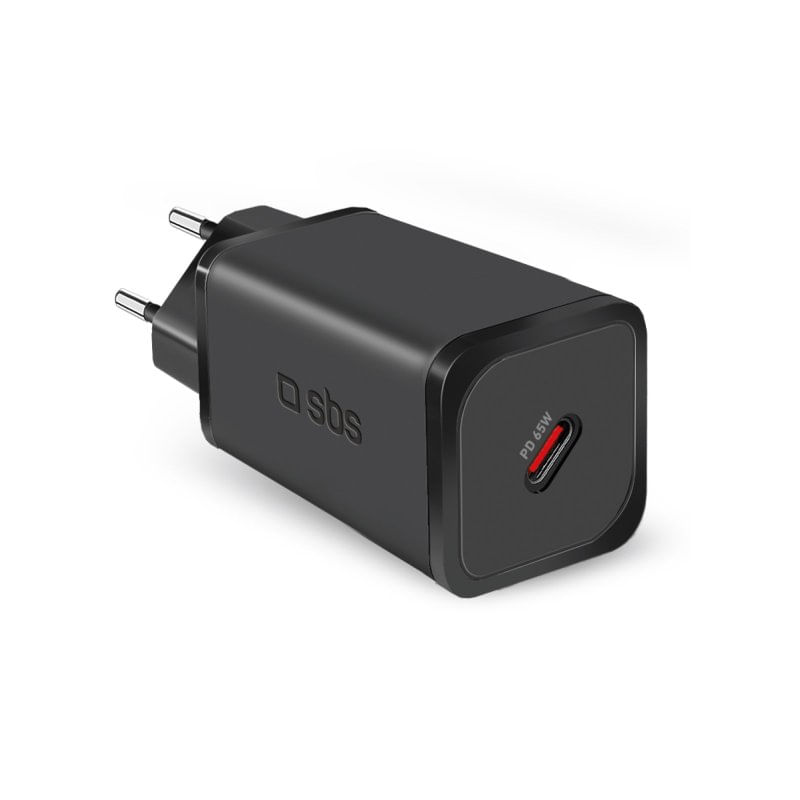 SBS TETRGAN1C65W Caricabatterie per dispositivi mobili Cuffie, Auricolare, Computer portatile, Smartphone, Orologio intelligente, Tablet Nero AC Ricar