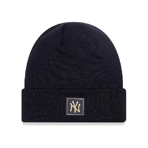 New Era Berretto Invernale Beanie – Metal Badge York Yankees, Nero, Taglia Unica