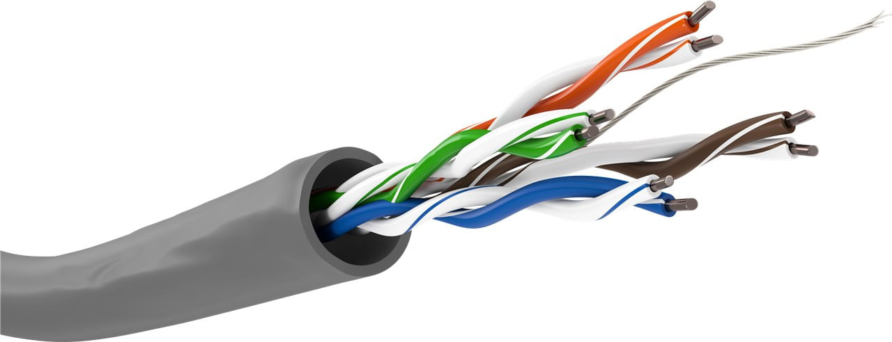 Goobay 95410 cavo di rete Grigio 305 m Cat5e U/UTP (UTP)