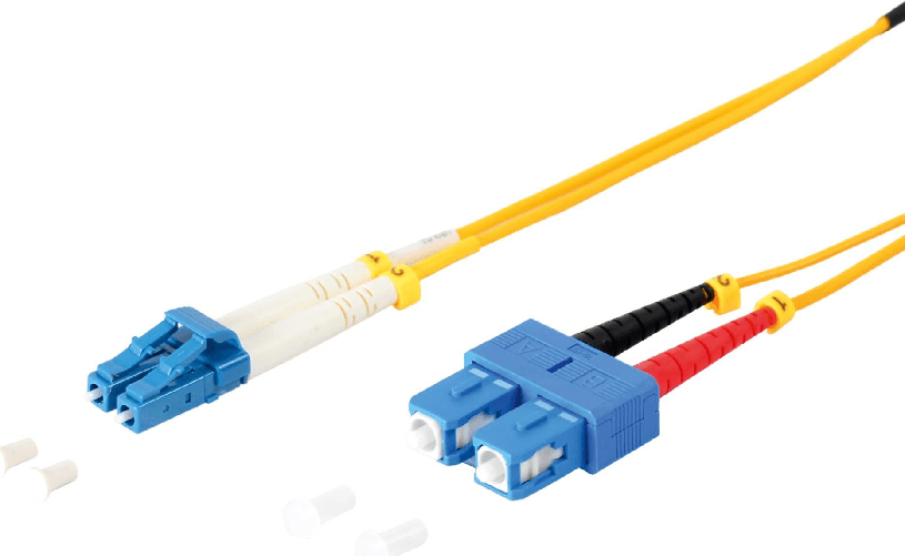 S/CONN maximum connectivity LWL-Duplex Patchkabel LC/SC 9/125μ, OS1/OS2, gelb 1,0m (77808)