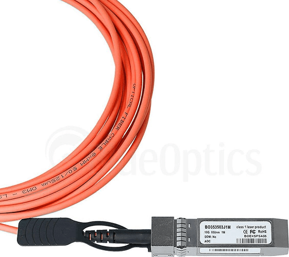 BlueOptics SFP-AOC-10G-30M-DL-BO InfiniBand-Kabel SFP+ Orange (SFP-AOC-10G-30M-DL-BO)