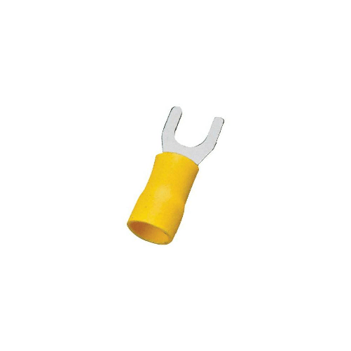 Terminale A Forcella A Stringere Giallo X Cavo Mmq 4,0/6,0 Foro Mm 6,0 Cf=Pz 15