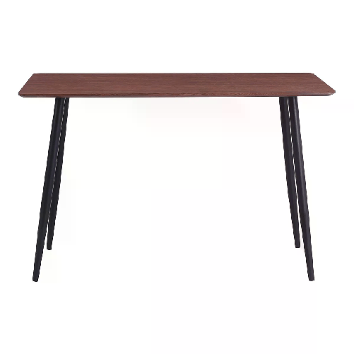 CASA COLLECTION Tavolo da Pranzo Rettangolare, Top in MDF Effetto Legno Rettangolare 120x70x75 cm Colore Marrone