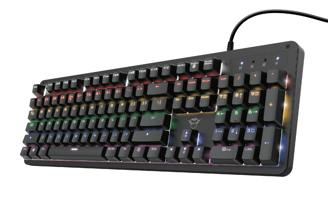 Trust gxt 863 mazz tastiera gaming usb qwerty italiano nero - 24202 Trust GXT 863 Mazz tastiera Gaming USB QWERTY Italiano Nero