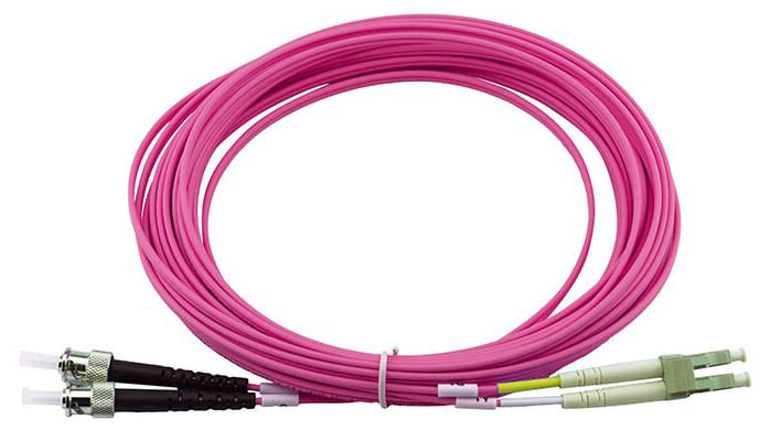 BlueOptics Cavo patch in fibra ottica duplex LC-UPC/ST-PC beige 2 metri multimodale G50/125m OM4 attenuazione ingresso i BlueOptics SFP3133FU2MK cavo