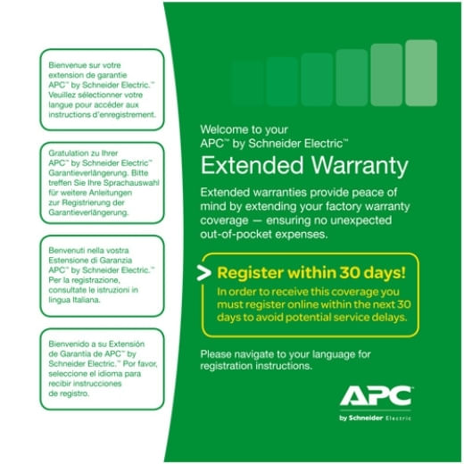 APC - SERVICES AND LICENSES APC WEXTWAR1YR-SD-02 estensione della garanzia 1 licenza/e 1 anno/i APC WEXTWAR1YR-SD-02 estensione della garanzia 1 licen