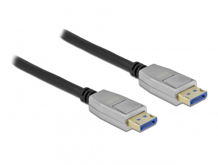 Delock Cavo DisplayPort 10K 60 Hz 54 Gbps custodia in metallo 2 m DeLOCK Cavo DisplayPort 10K 60 Hz 54 Gbps 2 m