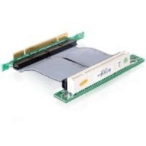 Delock riser card PCI 32-bit PCI 32-bit con cavo flessibile da 7 cm diretto a sinistra DeLOCK Riser card PCI 32 Bit scheda di interfaccia e adattator