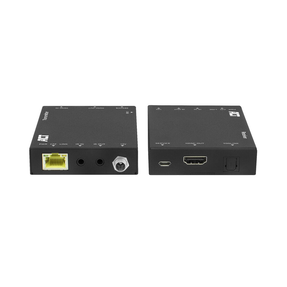 ACT AC7811 moltiplicatore AV Trasmettitore e ricevitore AV Nero