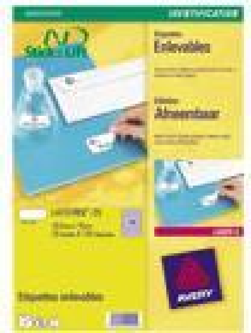 Avery - Entfernbarer Klebstoff - weiß - A4 (210 x 297 mm) 25 Etikett(en) (25 Bogen x 1) Etiketten Etichetta adesiva L4735REV bianca rimovibili 25f A4