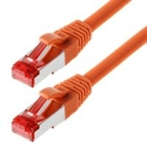 Helos S/FTP (PIMF) CAT 6 10m cavo di rete Arancione Cat6 S/FTP (S-STP) Helos Cavo patch Helos S/FTP Cat 6 arancione 100 m