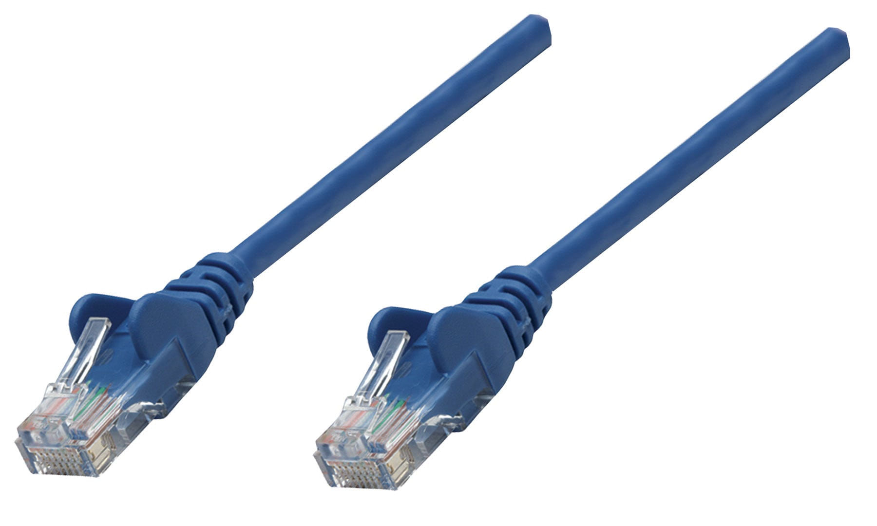 Intellinet Cat5e UTP 0.25m cavo di rete Blu 025 m U/UTP UTP (Network Patch Cable Cat5e 0.25m Blue CCA U/UTP PVC RJ45 Gol Intellinet Cat5e, UTP, 0.25m