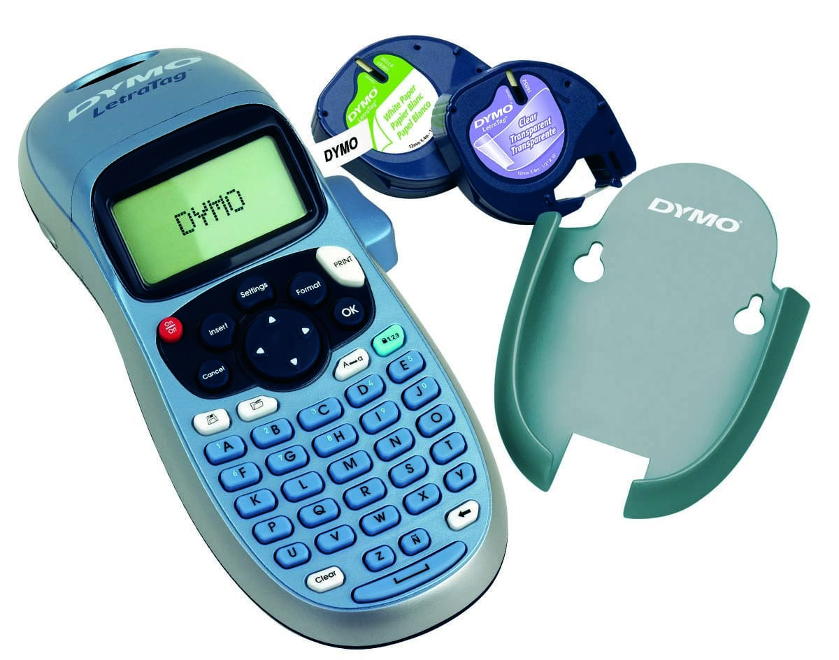 Dymo Etichettatrice portatile DYMO "LetraTag PLUS" incl. 1 nastro di carta bianca e 1 nastro di plastica trasparente DYMO LetraTag LT-100H+ stampante