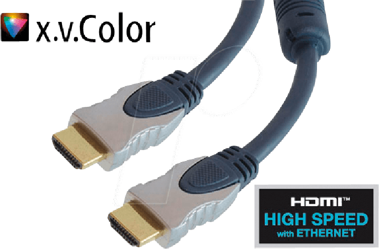 Shiverpeaks sp-PROFESSIONAL Cavo HDMI 1 m HDMI Tipo A (standard) Blu - Cromo (SP77470) shiverpeaks sp-PROFESSIONAL cavo HDMI 1 m HDMI tipo A (Standard