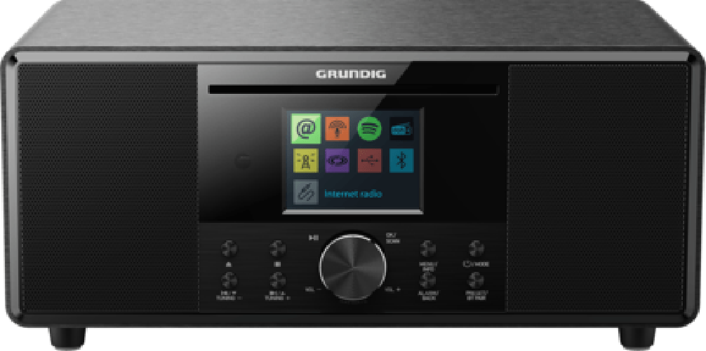Grundig DTR 7000 BT DAB WEB lettore CD Lettore CD portatile Nero