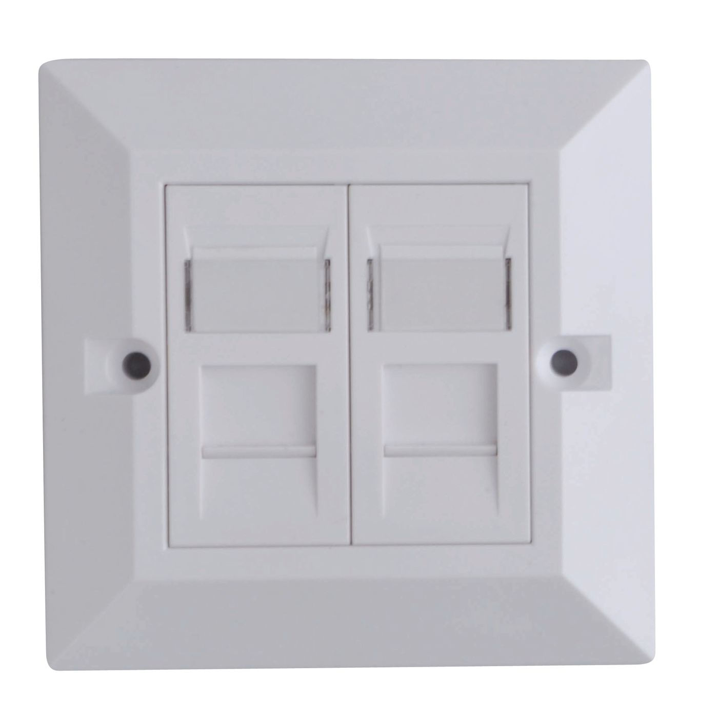 Lanview CAT6 Faceplate Dual Gang UK - Type 8686mm CAT6 Faceplate - Dual Gang UK Type 8686mm - Warranty 60M Lanview LVN126188UK-2 cassetta di scarico