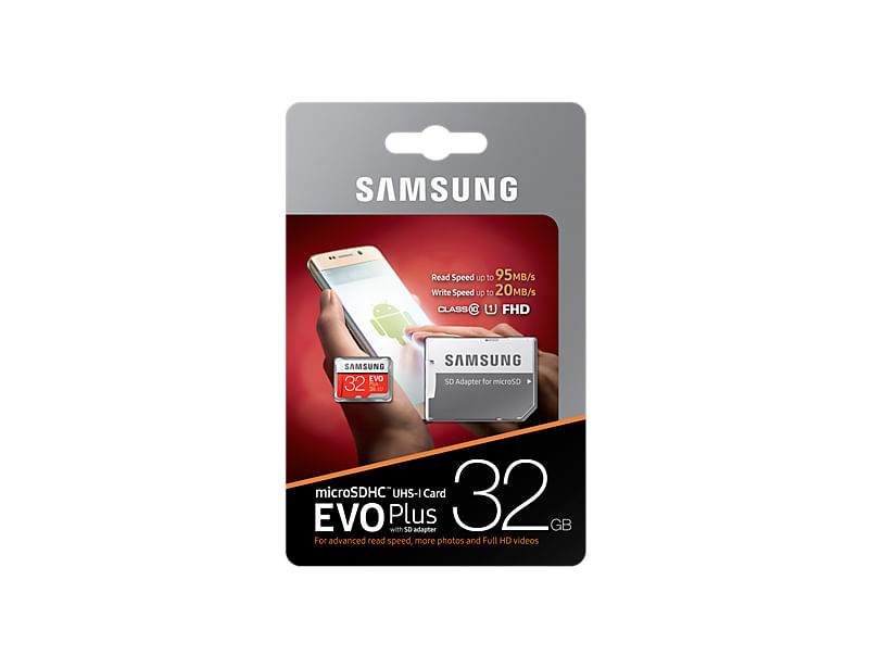 SAMSUNG MICRO SD EVO PLUS 32 GB CL10 MB-MC32GA/EU Samsung MB-MC32G 32 GB MicroSDHC UHS-I Classe 10