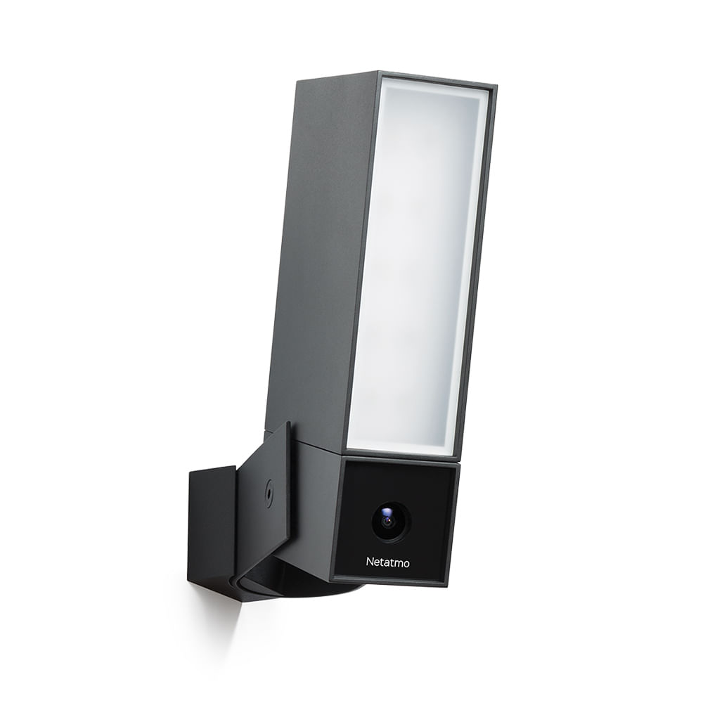 Netatmo Telecamera WIFI Esterna Intelligente, Luce Integrata, Sensore di Movimento, Visione Notturna, Senza abbonamenti Netatmo Videocamera Esterna In